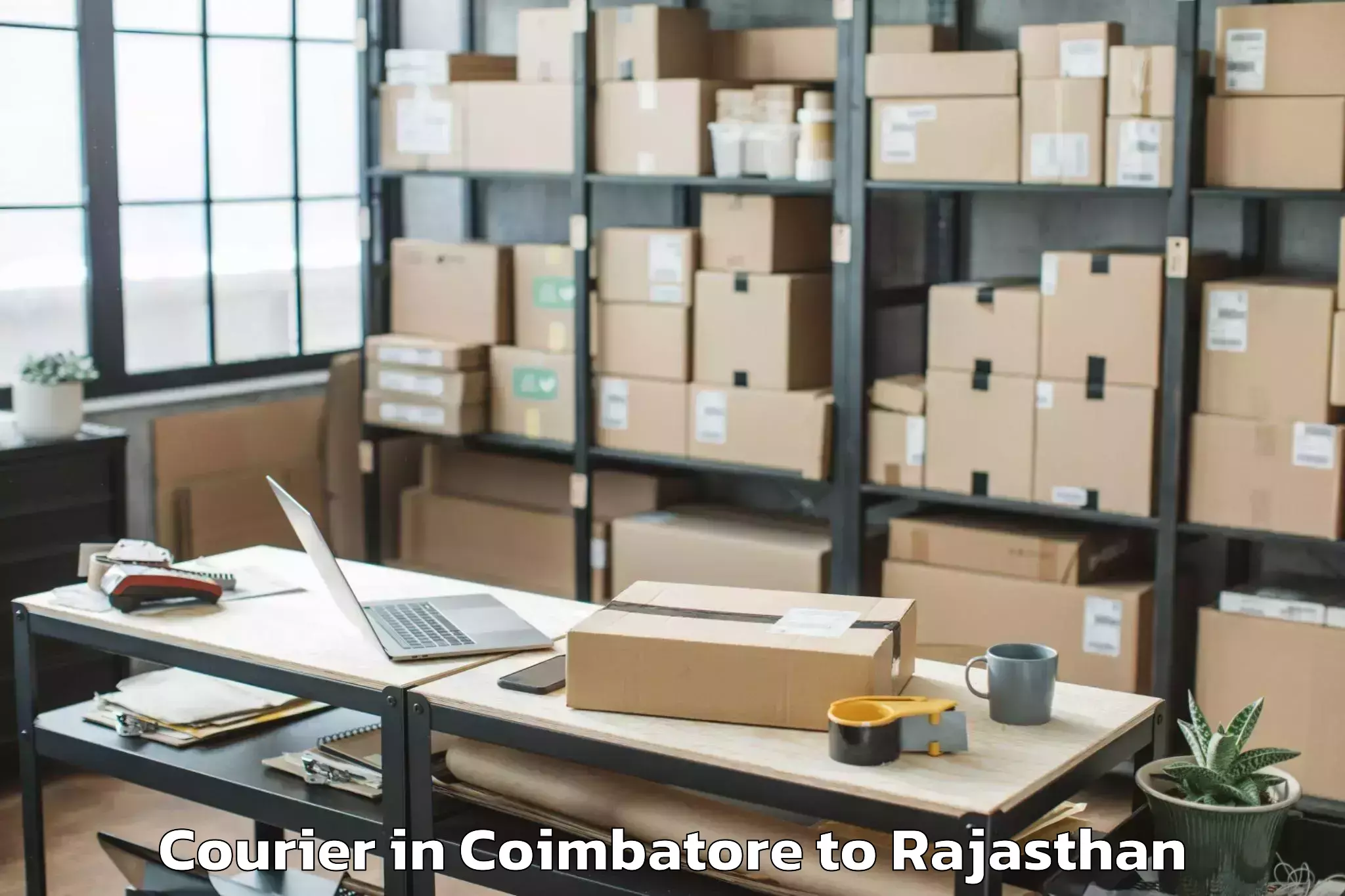 Leading Coimbatore to Ladnun Courier Provider